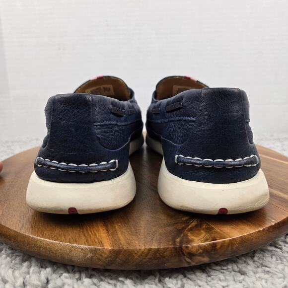 Sperry Mens 10.5 Top Sider Gold Cup Cabo Plushwave Navy Leather Penny Loafer - Picture 2 of 12